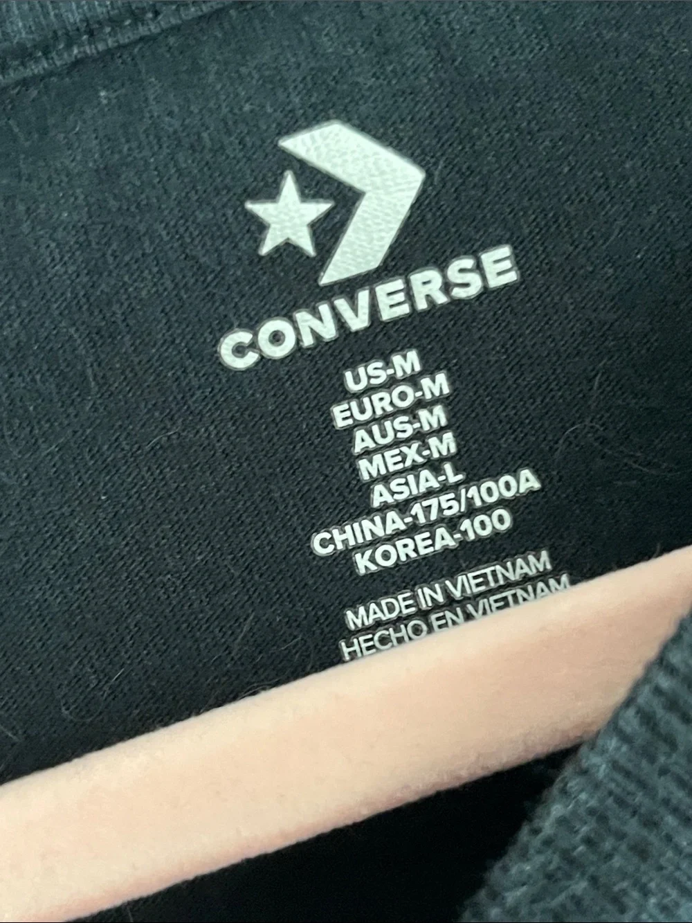 Converse Black Tee with Rainbow Bubble All Star Logo
